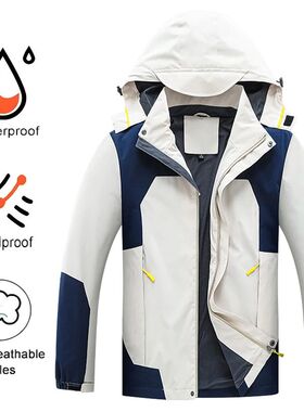 Men's Autumn Jacket Camping Hiking Windproof Windbreaker Men