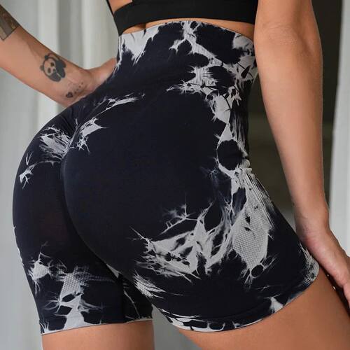 Summer Women High Waist Butt Lift Shorts Legging Seamless Le