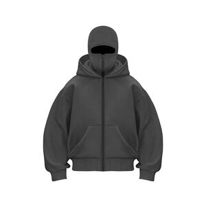 Unisex Double Hooded Balaclava Sweatshirt Y2K Gothic Harajuk