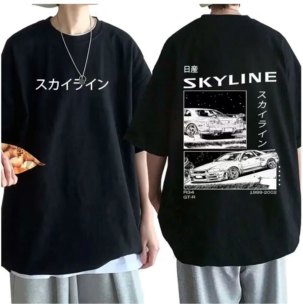 Men's Cotton T-Shirt Drift Japan Anime AE86 Inifirst D Summe