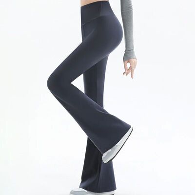 Women Flare Pants Slim High Waist Solid Sexy Shark Flare Pan