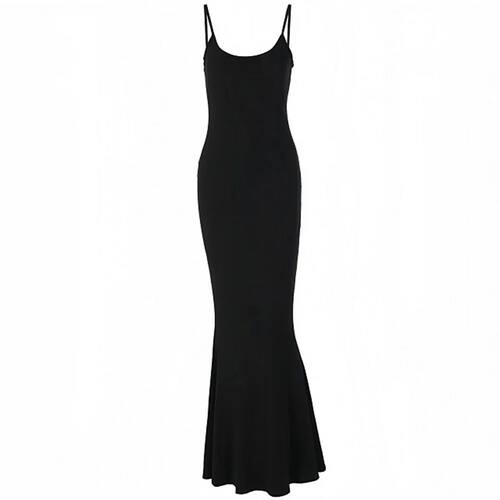 Women's Casual Lounge Slip Long Dress Sexy Sleeveless Backle