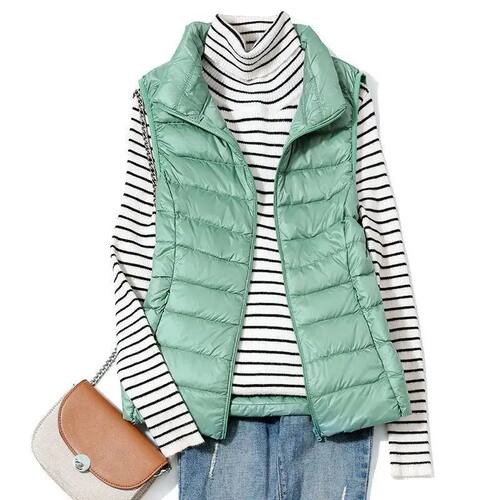 2024 New Women Sleeveless Puffer Jacket Spring Winter Female