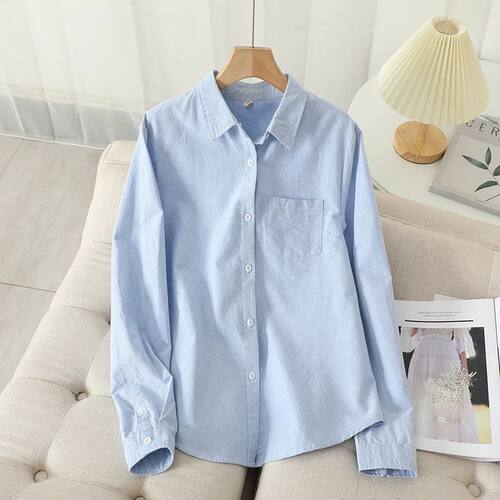 Casual Cotton Women's Oxford Shirt 2026 Autumn New Good Qual