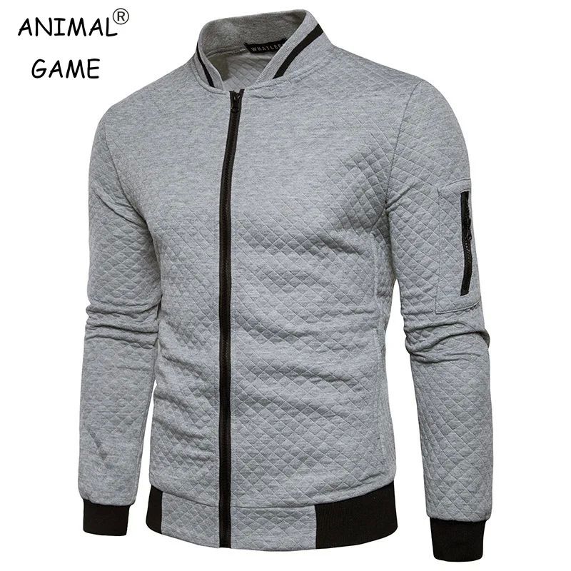 Men's Sweatshirts with Zipper Pockets Thin Solid Color Half