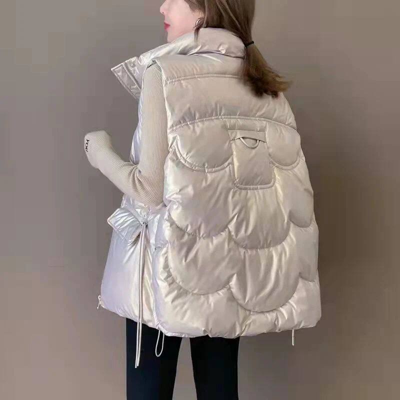 2024 New Outerwear Sustans Vest Women Autumn Winter Short Lo - 实物图