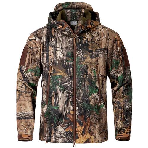 Men's Silent Soft Shell Camouflage Tactical Jacket Waterproo