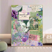 宝藏湾 饰画 数字油画diy星落忆海治愈肌理画花卉填充油画高难度装