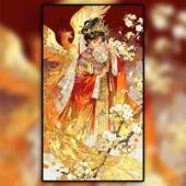 宝藏湾 数字油画diy凤凰于飞肌理画填充油画高难度装 饰画数字画