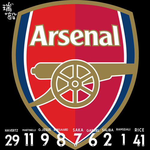 23-24赛季阿森纳队连帽卫衣