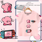 星之卡比联名耀西switch任天堂短袖 学生宝宝半袖 T恤衫 男女儿童装