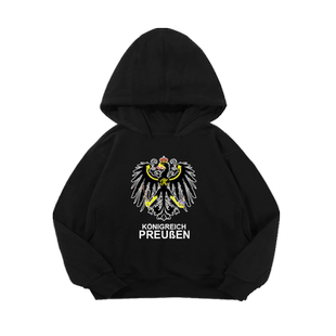 德意志二帝国German普鲁士德国连帽卫衣男女大中小儿童装学生外套