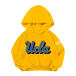 加州大学纪念美国高校校友会同款连帽卫衣男女儿童装学生带帽外套