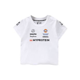 F1威廉姆斯车队服Williams赛车服短袖T恤衫男女儿童装学生款半袖