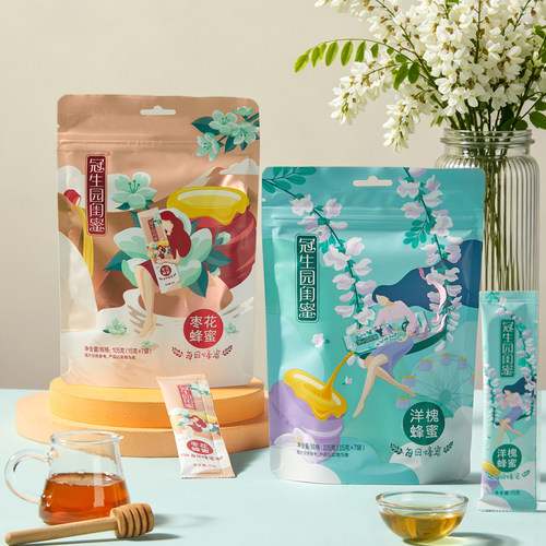 冠生园便携量贩装洋槐枣花蜂蜜