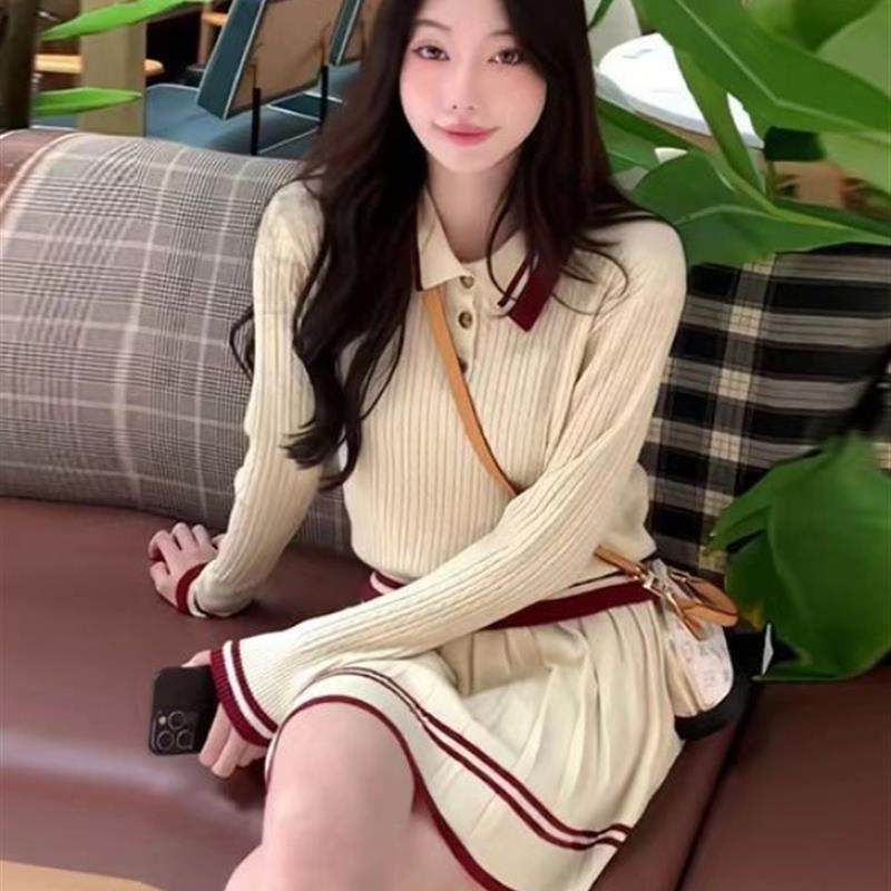 高级感小香风针织开衫女个子秋冬季百褶毛衣裙子短款休闲两件套装,女装/女士精品,时尚套装,淘宝优惠券,粉丝福利购,淘宝优惠卷