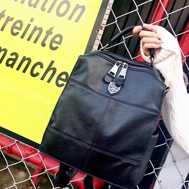 2025韩版简约时尚学院风女士双肩包防水防泼水大容量百搭多功能