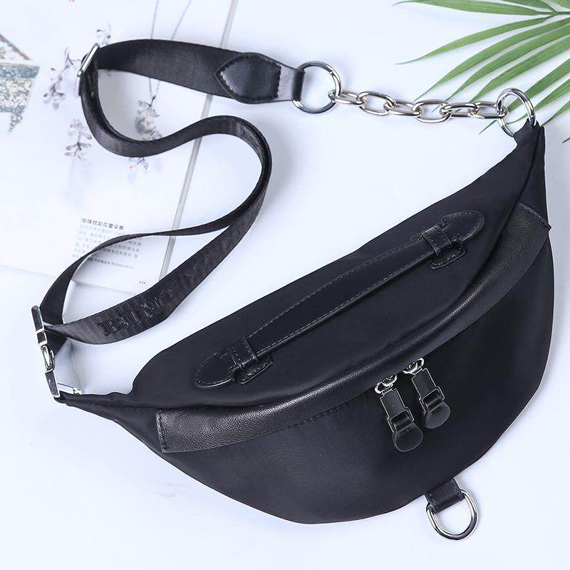 ins韩版新款时尚牛津布胸包腰包休闲斜挎女包实用百搭包邮冰燕091