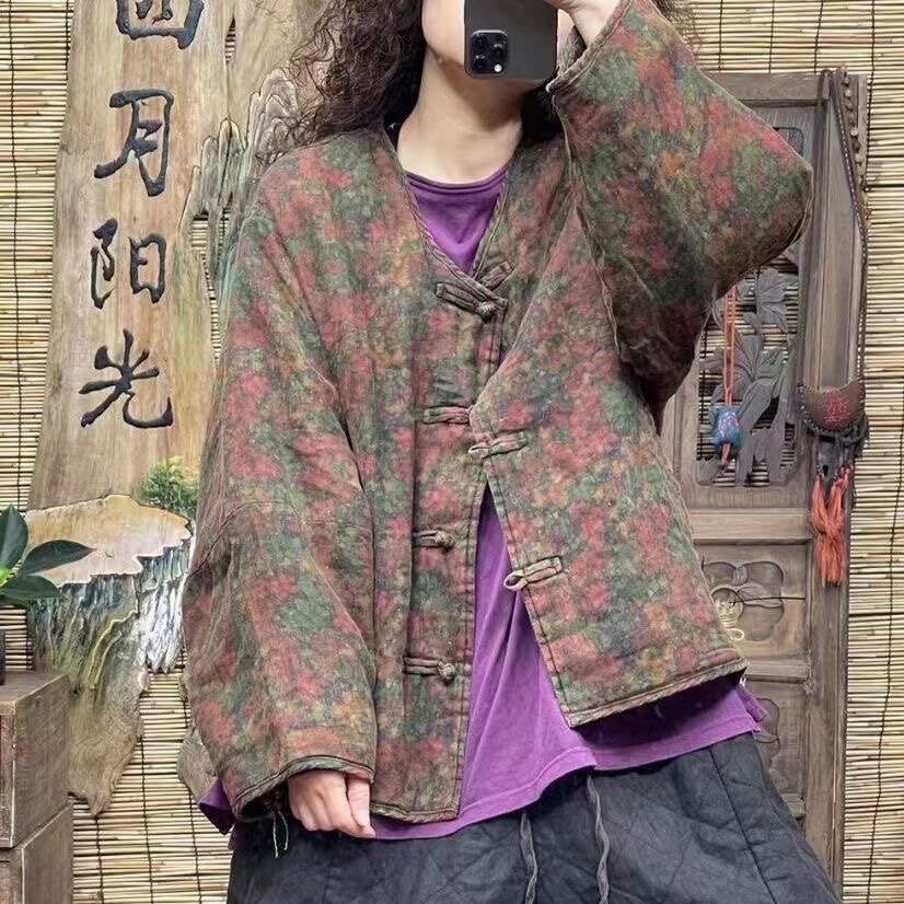 2023冬季新款 复古炒色砂洗棉衣/棉服