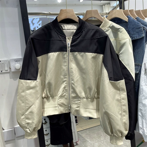 Бейсбольная форма с молнией, весенняя короткая куртка, 2023, тренд сезона