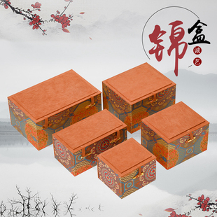 文玩盒绒布礼盒茶具包装盒建盏壶承盖碗陶瓷紫砂壶礼品盒高档定制