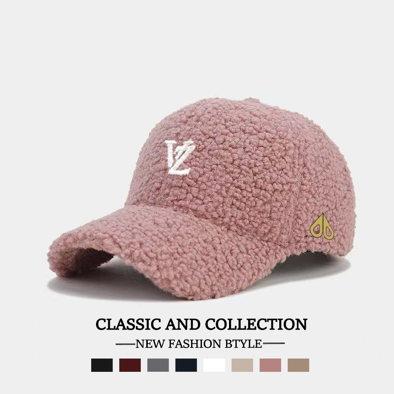 MOOSE剪刀四季韩版时尚休闲百搭秋冬男女同款羊羔绒棒球帽显脸小