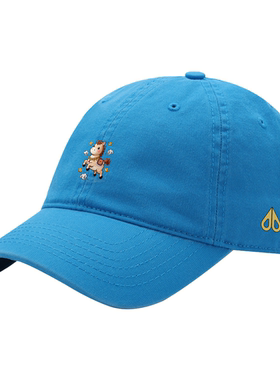 MOOSE剪刀四季马年限定棒球帽男女款蓝色鸭舌帽百搭遮阳防晒帽潮