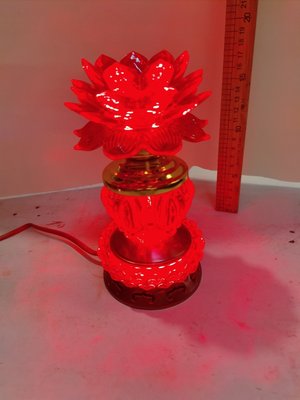 佛中式61家用新款插电佛莲8观音客厅前灯led供佛灯七彩荷花灯对堂