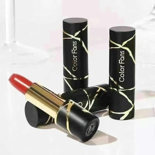 迷色粉丝黑金大理石唇膏浓郁持色不易沾杯口红丝雾滋润显白女