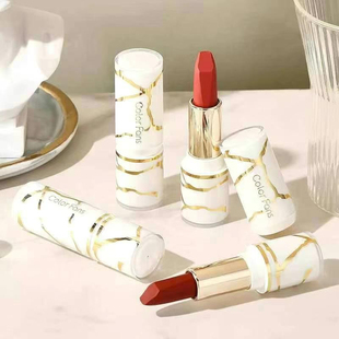 迷色粉丝白金大理石唇膏浓郁持色不易沾杯口红丝雾滋润显白女