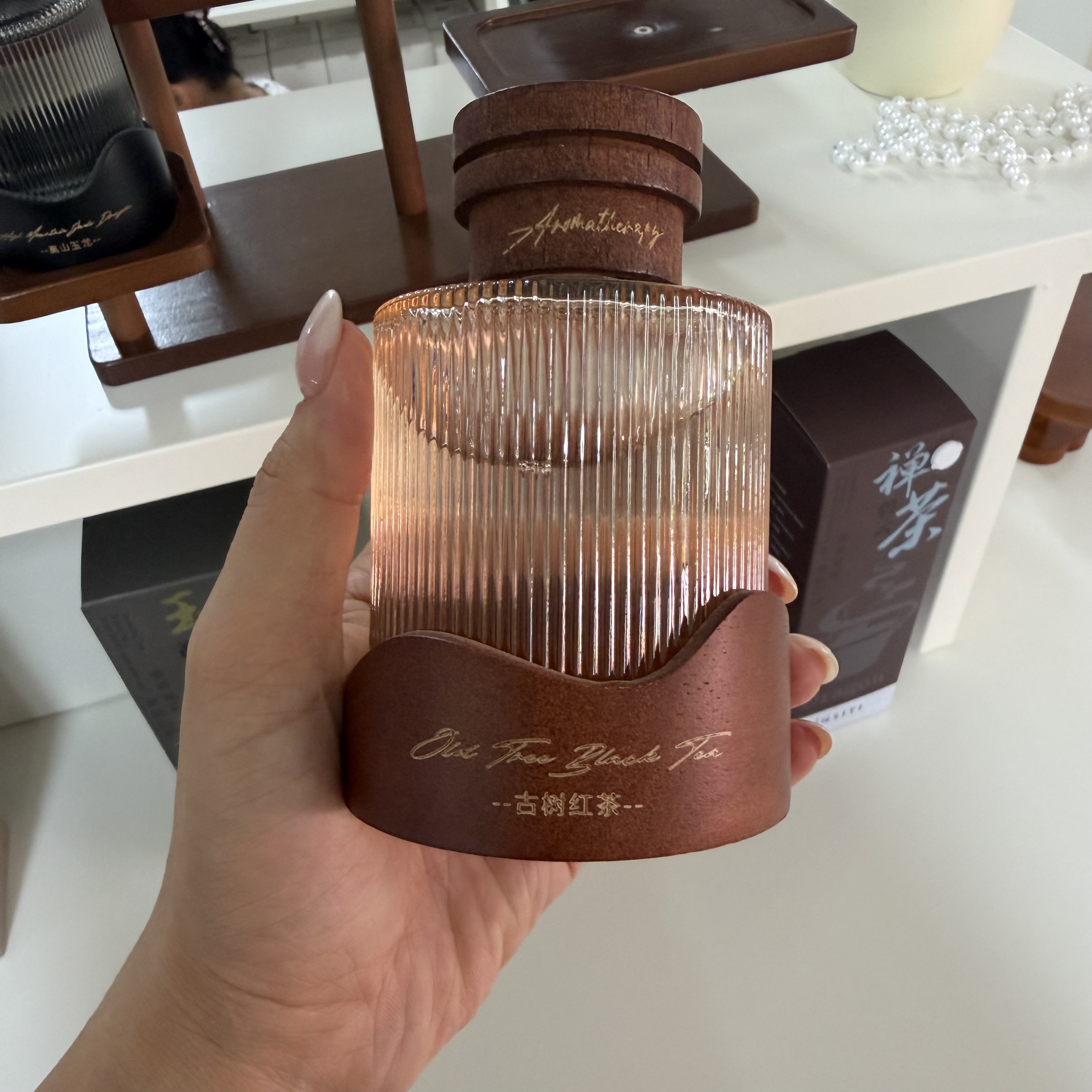 伊诗婷闻茶观景系列香薰禅茶玉龙红茶室内车载持久留香祛味香薰