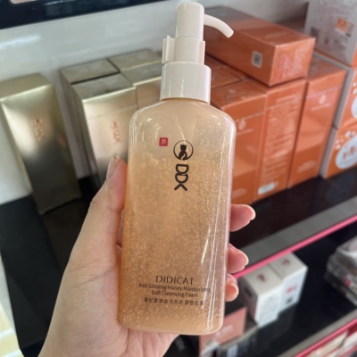 滴滴猫DDK洗面奶红参蜜润柔和洁面泡沫深层清洁收缩毛孔温和