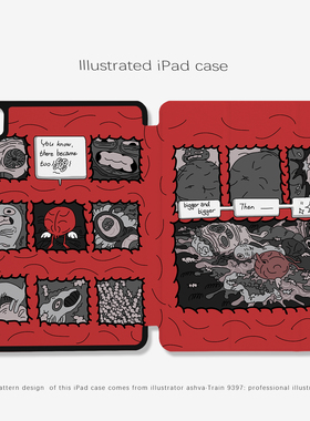 9397 ashva ipad平板壳适用于苹果ipadpro2018/2020/2024 10.9 11寸12.9寸13寸黑色机壳