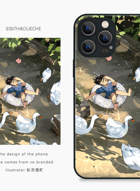 9397秋田鹿町手机壳适用于苹果17Promax16Promax15pro华为p50p60p70promate60Pro小米17vivooppo