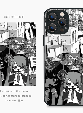 9397号列车插画师返事联名款14手机壳适用于苹果17Promax16Promax15pro华为p60p70promate60小米17vivooppo