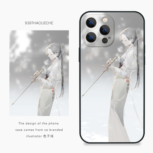 9397号列车x插画师：色子鸡联名1正版手机壳适用于苹果17Promax16Promax华为p60p70promate60小米17vivooppo