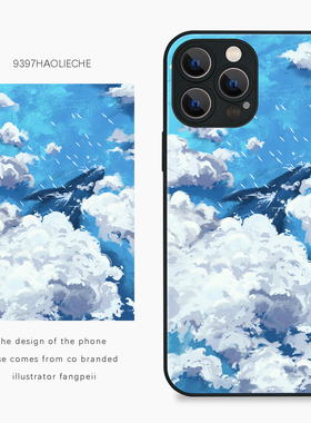 9397 fangpeii 正版插画手机壳适用于苹果17Promax16Promax15pro14华为p50p60p70promate60Pro小米17vivoopp