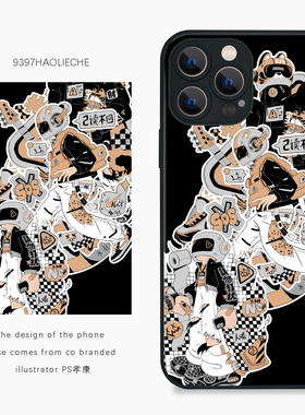 9397 ps孝康创意插画手机壳适用于苹果17Promax16Promax15pro华为p50p60p70promate60Pro小米17vivooppo