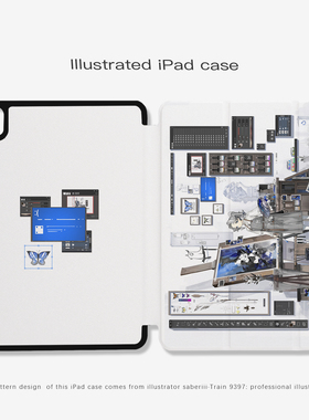 9397列车saberiii平板壳适用于ipadpro2018/2020/2024 10.9 11寸12寸13寸
