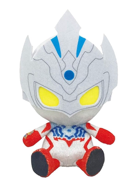 泰迦奥特曼 泰迦 三重斯特里姆形态  CHIBI坐姿 毛绒玩具