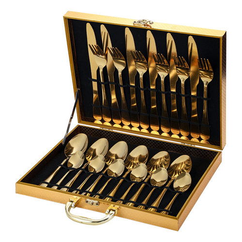 Stainless steel cutlery 24-piece steak cutlery and spoon set
