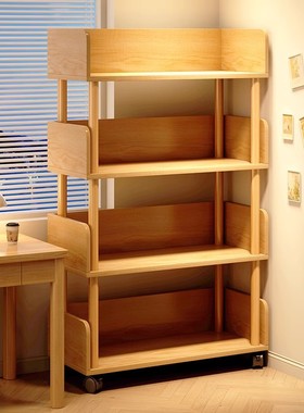 Simple bookshelf storag floor household multi-shelf bookcase