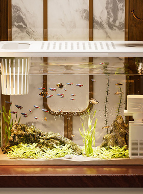 Fish bowl aquarium desktop ecological tank plastic fish urn