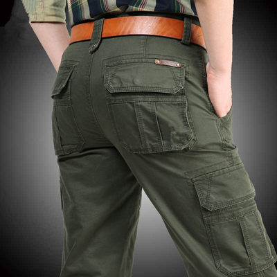 Mens Military Cargo Baggy Man Trousers Overalls Army Pants