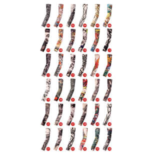 wholesale 1只男女防晒套袖手袖夏骑行纹身袖套tattoo sleeves