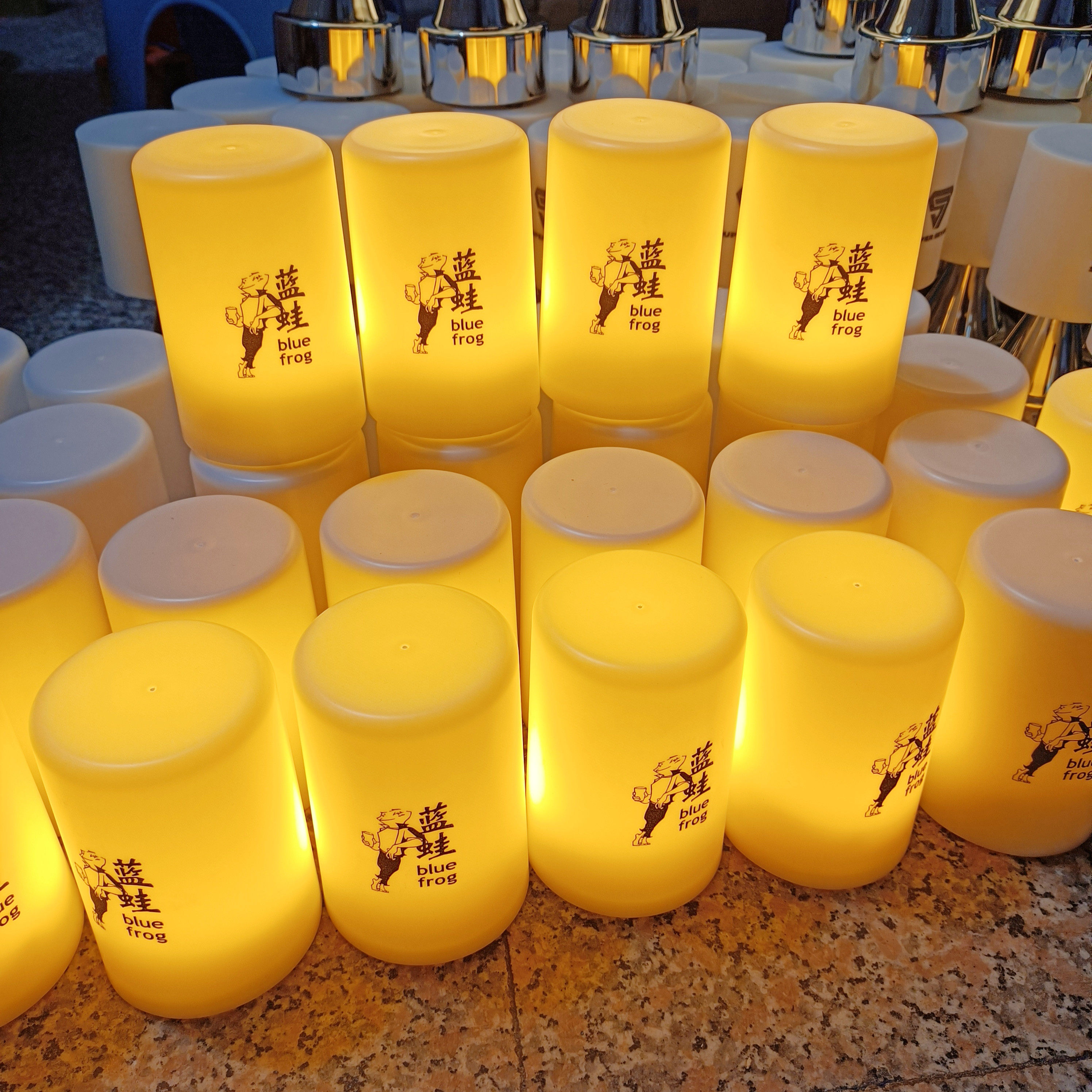 led圆柱形酒吧七彩变色气氛台灯