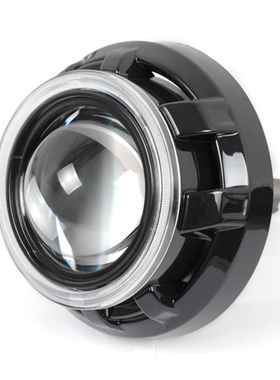 AES 黑色卡宴B款 HID氙气灯双光透镜装饰罩遮光罩 可卡95MM天使眼