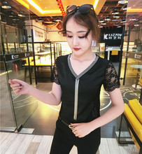 流苏女款2020夏季新款金丝绒t恤1