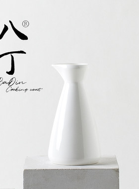 纯白骨瓷日料桌面配套餐具分酒器