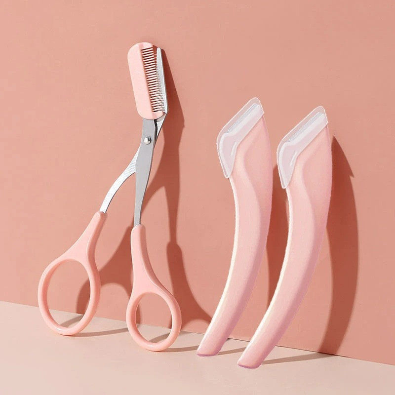 女专用修眉神器安全型迷你不锈钢弯月修眉剪刀套装家用便携